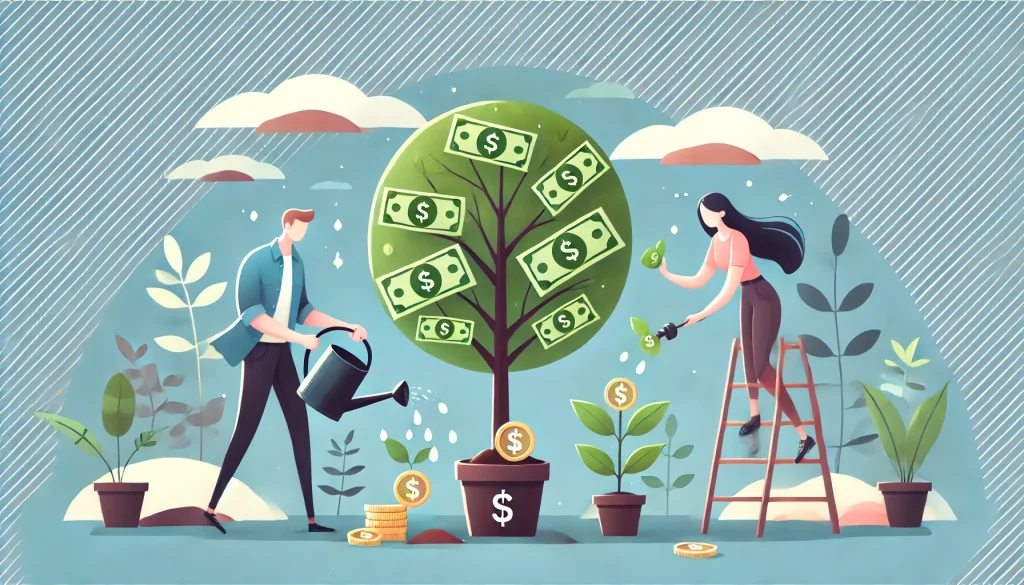 「時給Webライターが毎月5万円を継続する方法」をイメージさせる画像