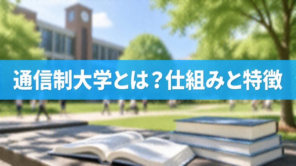 通信制大学とは？仕組みと特徴
